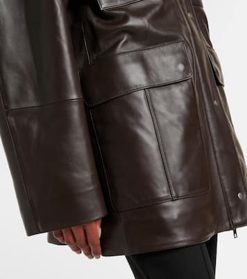 Lederjacke mit Wolle | Vince