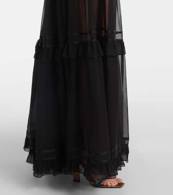 Abito lungo in seta | Saint Laurent
