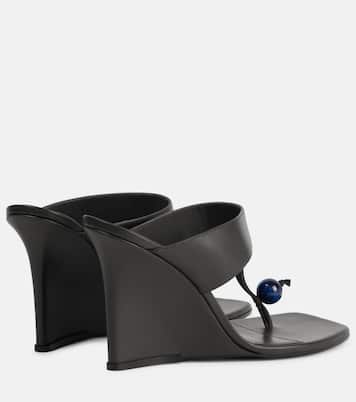 Mules compensées 90 en cuir | Etro