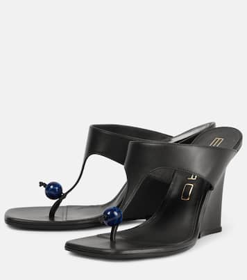 Mules compensées 90 en cuir | Etro
