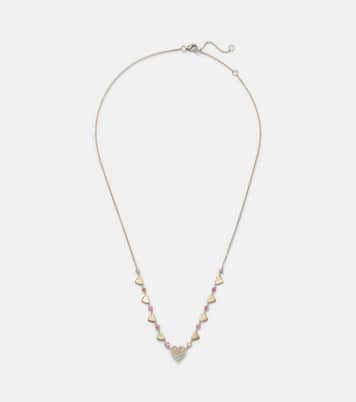 Collier en or 14 ct, diamants et saphirs | Roxanne First