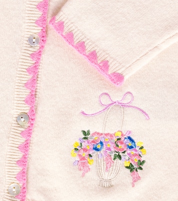 Cardigan Collette brodé en laine | Konges Sløjd