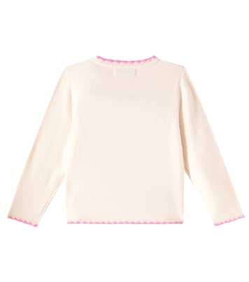 Cardigan Collette brodé en laine | Konges Sløjd