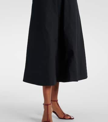 Abito midi Delise in misto cotone | Veronica Beard