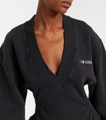 Cotton fleece sweatshirt dress | The Attico