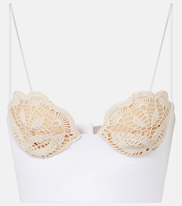 Top bustier in crochet di cotone | Magda Butrym