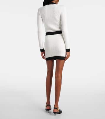 Ribbed-knit miniskirt | Balmain