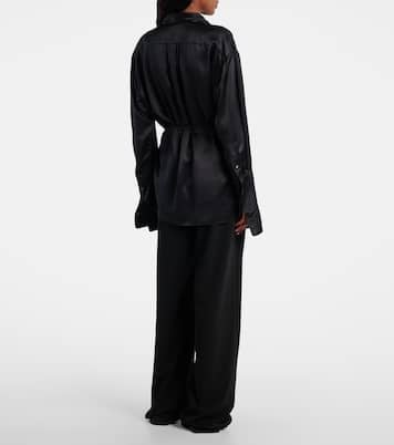 Wickeltop Eivie aus Seidensatin | The Row