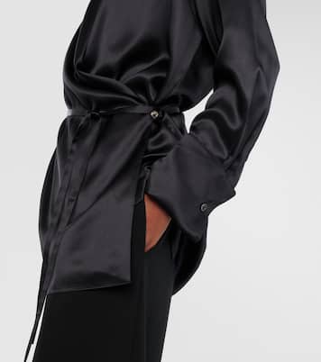 Wickeltop Eivie aus Seidensatin | The Row