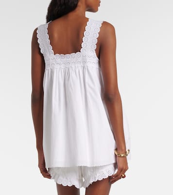 Ezra broderie anglaise cotton top | Posse