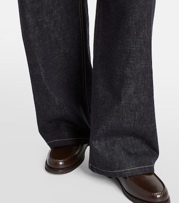 Jeans anchos de tiro medio | Brunello Cucinelli