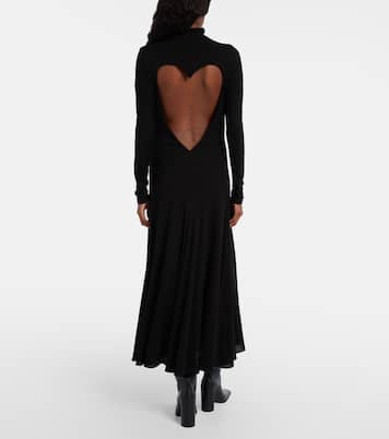 Turtleneck jersey maxi dress | Alaïa