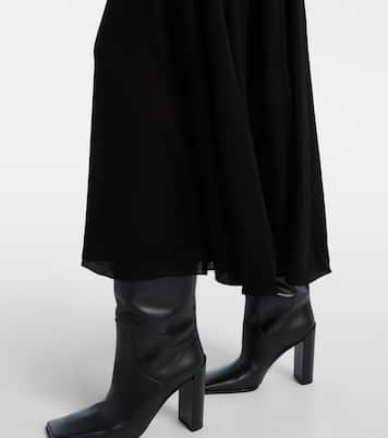 Turtleneck jersey maxi dress | Alaïa