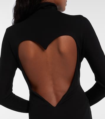 Turtleneck jersey maxi dress | Alaïa