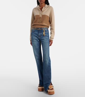 Plateausandalen Nama 80 aus Veloursleder | Chloé