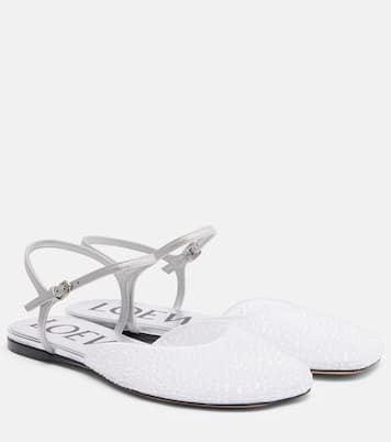 Ballerinas Toy aus Leder mit Kristallen | Loewe