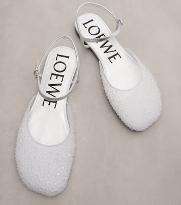 Ballerinas Toy aus Leder mit Kristallen | Loewe