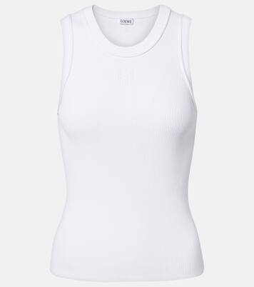 Anagram ribbed-knit tank top | Loewe