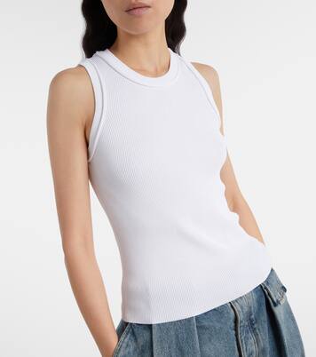 Anagram ribbed-knit tank top | Loewe
