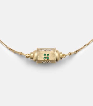 Halskette Good Things aus 18kt Gelbgold mit Smaragden | Marie Lichtenberg