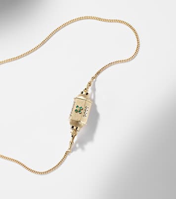 Halskette Good Things aus 18kt Gelbgold mit Smaragden | Marie Lichtenberg