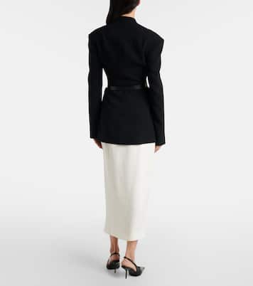 Twill midi skirt | Victoria Beckham