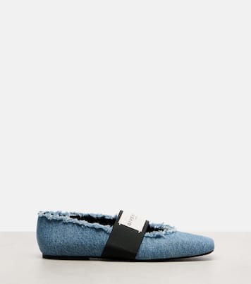 Sliced Square denim ballet flats | Givenchy