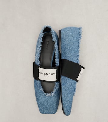 Sliced Square denim ballet flats | Givenchy