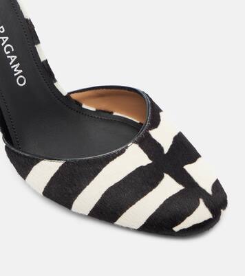 Zebra-print calf hair pumps | Ferragamo