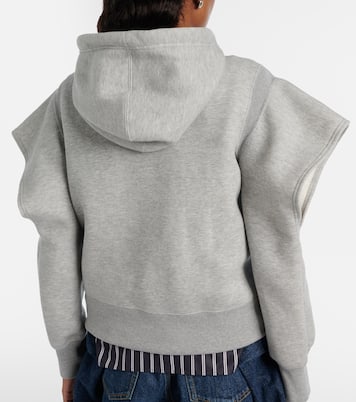 Sweat à capuche en coton mélangé | Sacai
