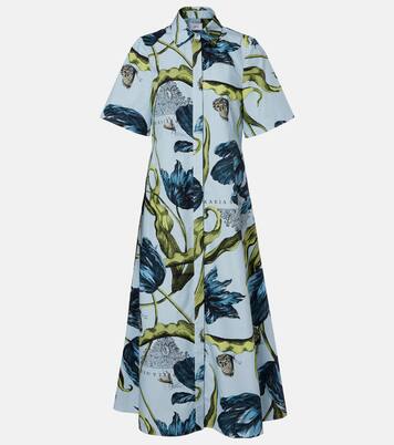 花卉棉质中长连衣裙 | Erdem