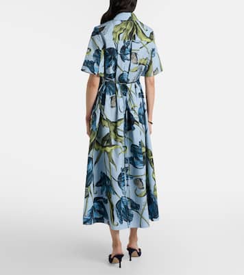 花卉棉质中长连衣裙 | Erdem