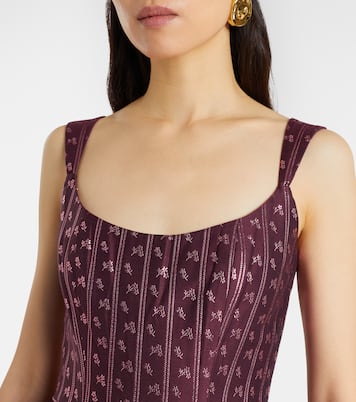 Apple bow-detail bustier dress | Markarian