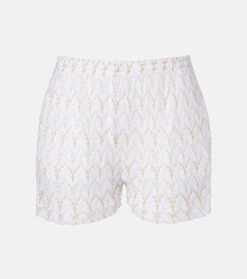 Open-knit lamé shorts | Missoni