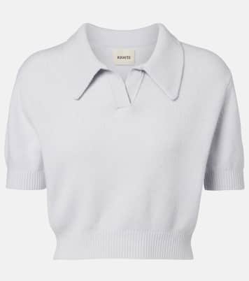 Top cropped Leni de lana y cachemir | Khaite