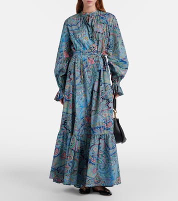 Paisley cotton-blend maxi dress | Etro