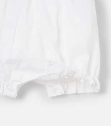 Baby bow-detail cotton playsuit | Patachou