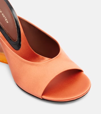 Satin wedge mules | Dries Van Noten