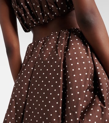 Minigonna in misto cotone a pois | Rotate