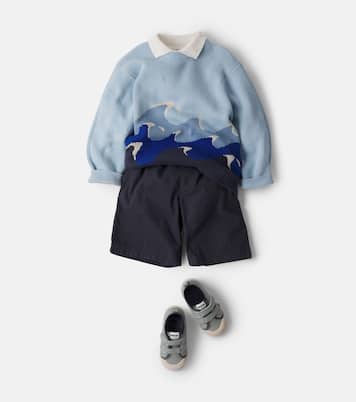 Bendix cotton canvas shorts | Wheat