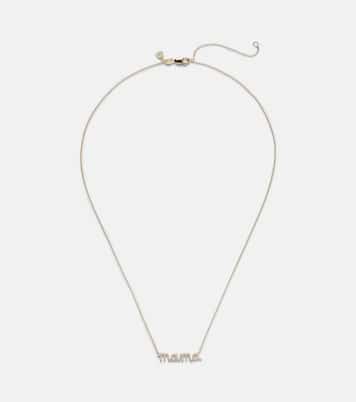 Collier Mama en or jaune 14 ct et diamants | Sydney Evan