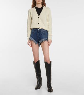 Shorts vaqueros Eneidao con flecos | Marant Etoile