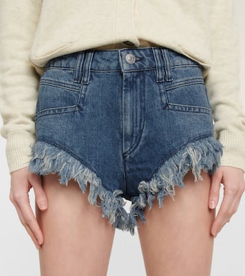Shorts vaqueros Eneidao con flecos | Marant Etoile