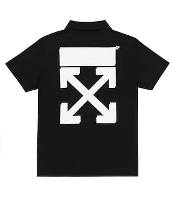 Bedrucktes Polohemd aus Baumwolle | Off-White Kids