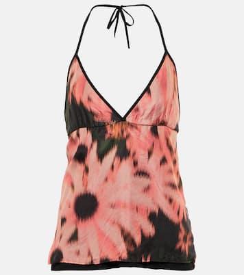 Top in seta e cotone con stampa | Dries Van Noten