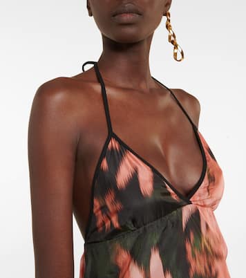 Top in seta e cotone con stampa | Dries Van Noten