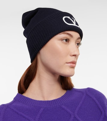 VLogo virgin wool beanie | Valentino
