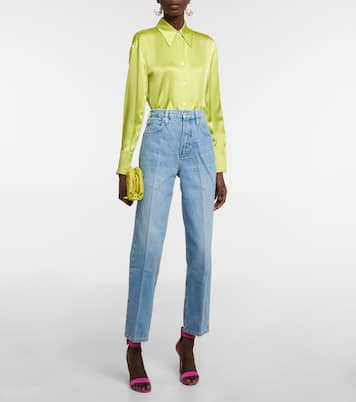 Jeans rectos High 'n' Tight de tiro alto | Frame