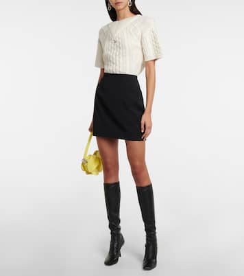 Top de punto trenzado de lana | Coperni
