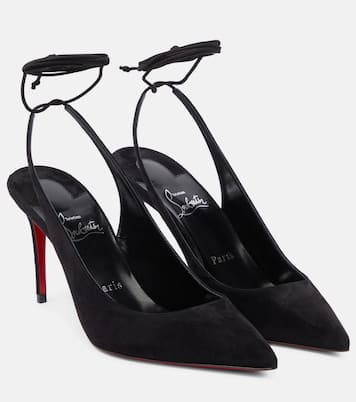 Pumps Lace Up Kate in suede | Christian Louboutin